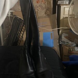 Etienne Aigner Black Over the Knee Boots